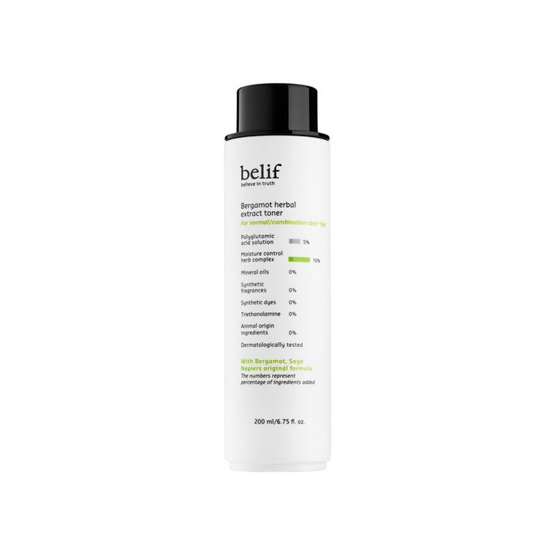 Bergamot herbal extract toner 200 ml - By Belif