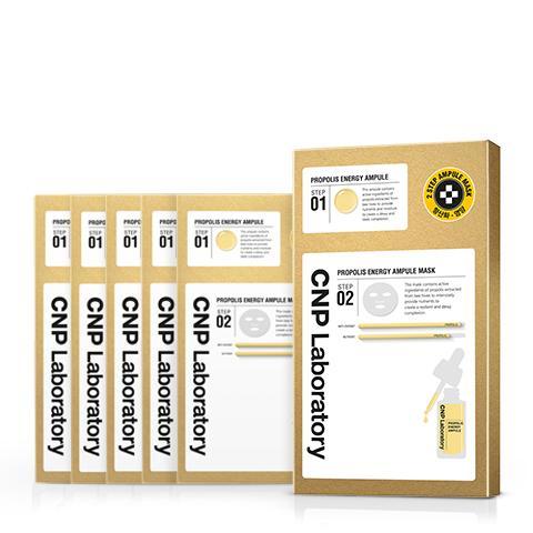 2-Step Propolis Energy Active Ampule Mask (5 Sheets) - By CNP Laboratory
