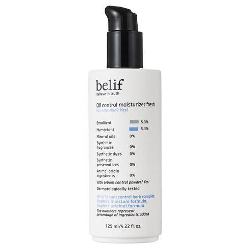 Oil control moisturizer fresh 125 ml - By Belif