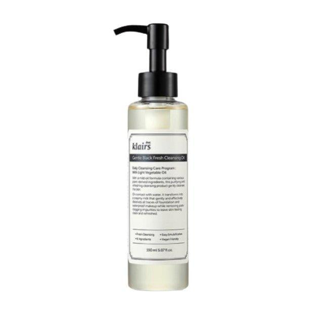 Gentle Black Fresh Cleansing Oil 150ml - By Klairs