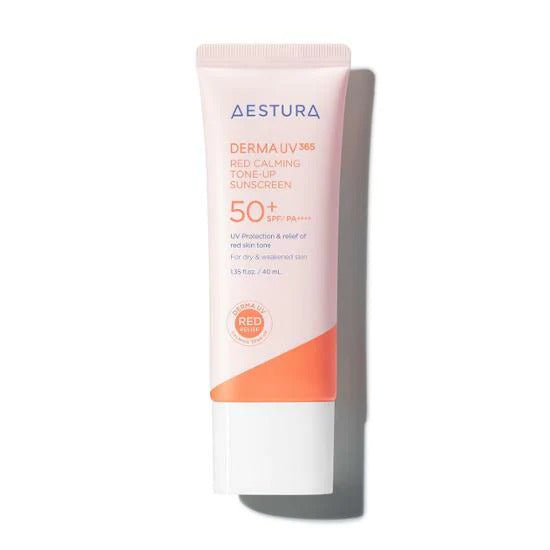 Derma UV365 Red Calming Tone-Up Sunscreen 40ml - By Aestura