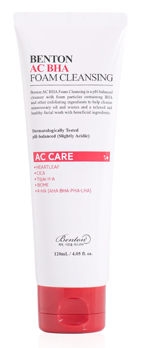 AC BHA Foam Cleansing 120ml - By Benton