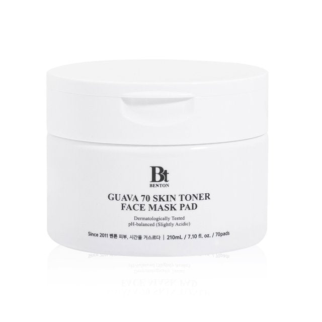 Guava 70 Skin Toner Face Mask Pad 210ml / 70pcs - By Benton