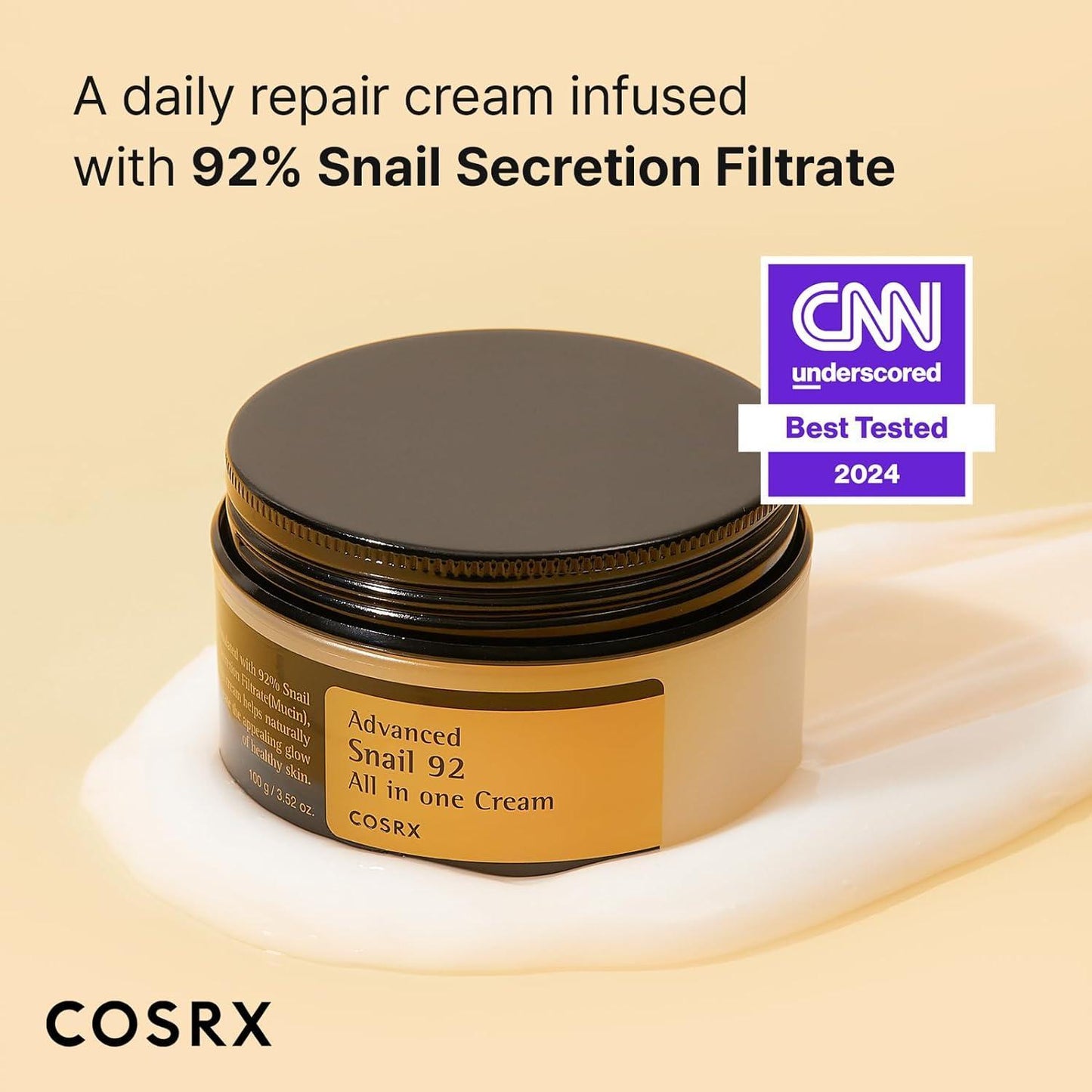 Advanced Snail 92 All in one Cream 100ml - By Cosrx