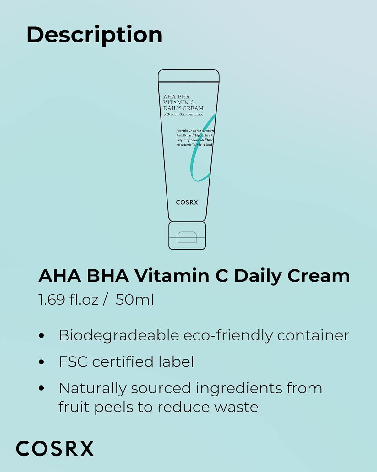 Refresh AHA BHA Vitamin C Daily Cream 50ml - By Cosrx