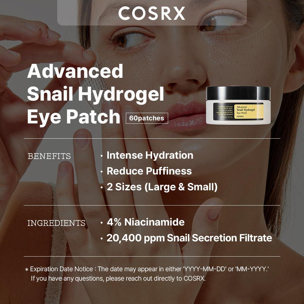 Advanced Snail Hydrogel Eye Patch 60ea - By Cosrx