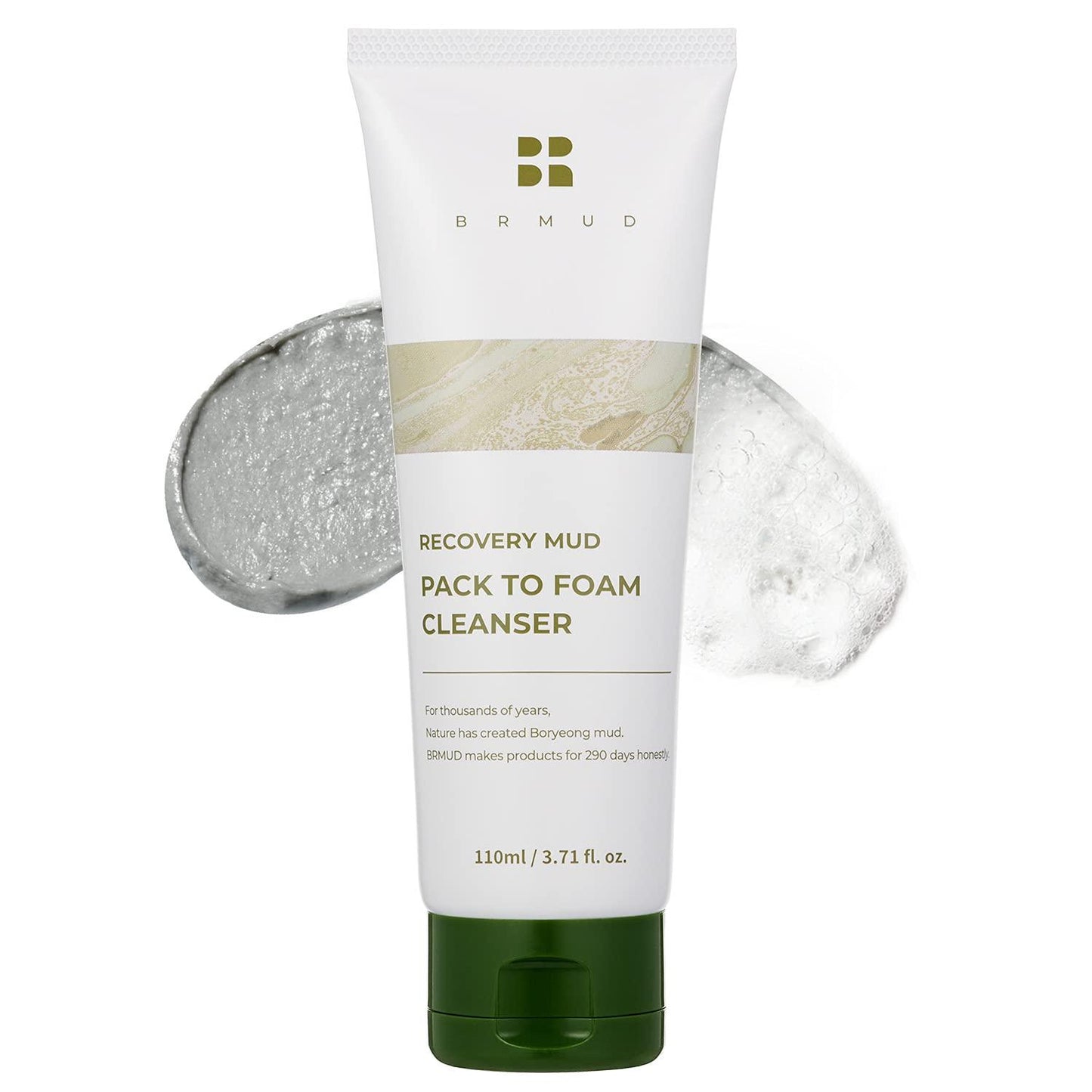 RECOVERY MUD PACK TO FOAM CLEANSER 110ml - By BRMUD