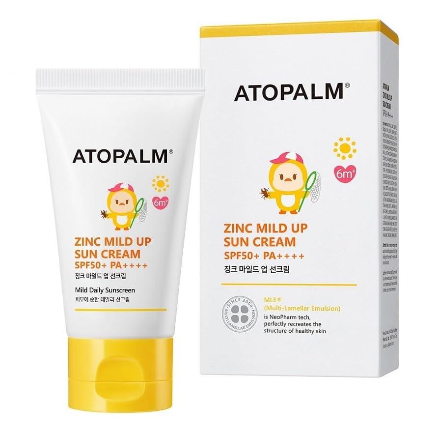 Zinc Mild Up Sun Cream SPF50+ PA++++ 65g - By ATOPALM