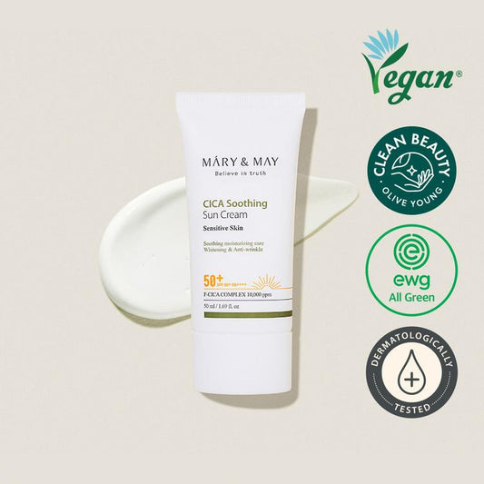 CICA Soothing Sun Cream SPF50+ PA++++ - 50ml - By Mary & May