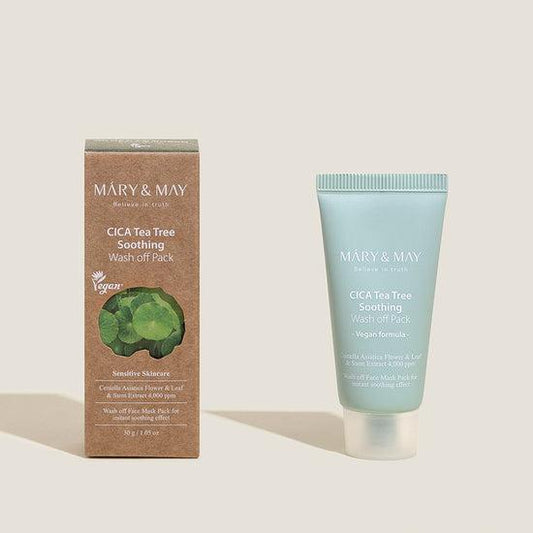 CICA TeaTree Soothing Wash off Pack 30g - By Mary & May