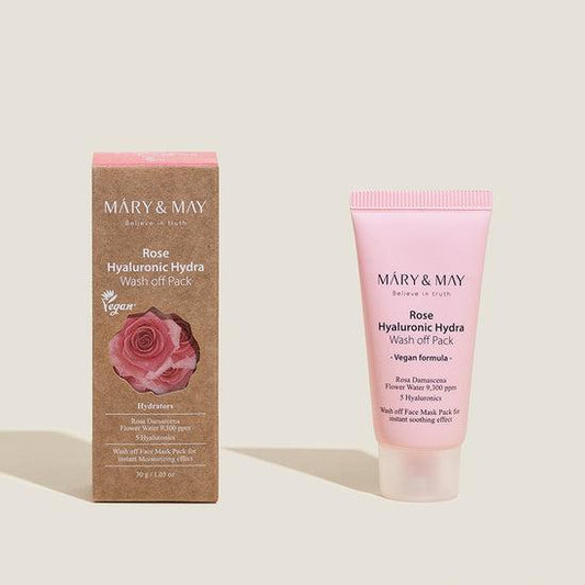 Rose Hyaluronic Hydra Wash Off Pack 30g - By Mary & May