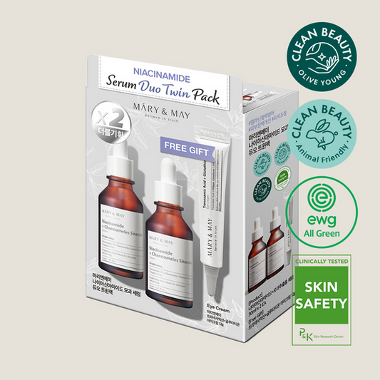 Niacinamide Serum Duo Twin Pack (30ml x2+Eye cream12g) - By Mary & May