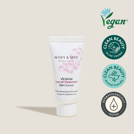 Vegan Low pH Hyaluronic Gel Cleanser 30ml [Miniature] - By Mary & May