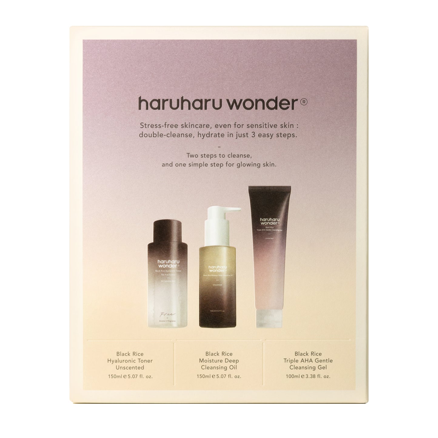 Cleanse & Glow set - By haruharuwonder